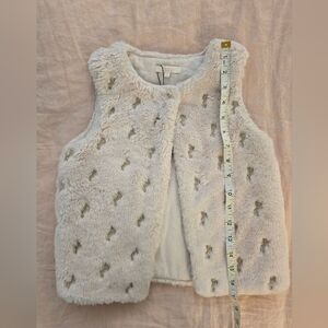 Chloé Cream Fuzzy Vest